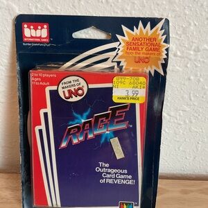 Uno Rage Card Game Factory Sealed New Old Stock 1983 Vintage Game